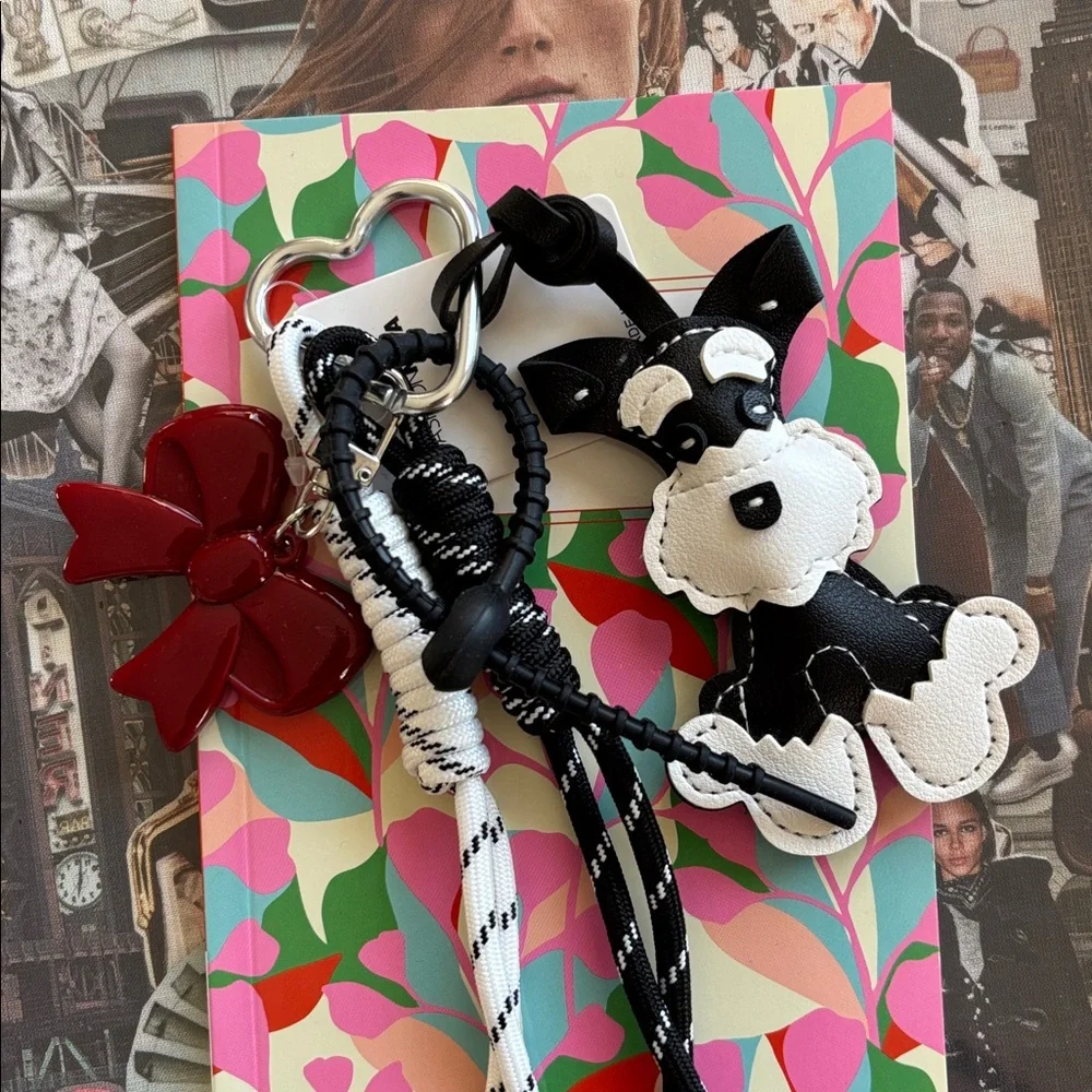 🎀🐾NEW! Mini Schnauzer Keychain Bag Charm🐾🎀 - Picture 1 of 8